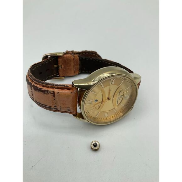 Lucien Piccard Watch, about 42mm, Gold/Brown- 1130011980 - Picture 8 of 8